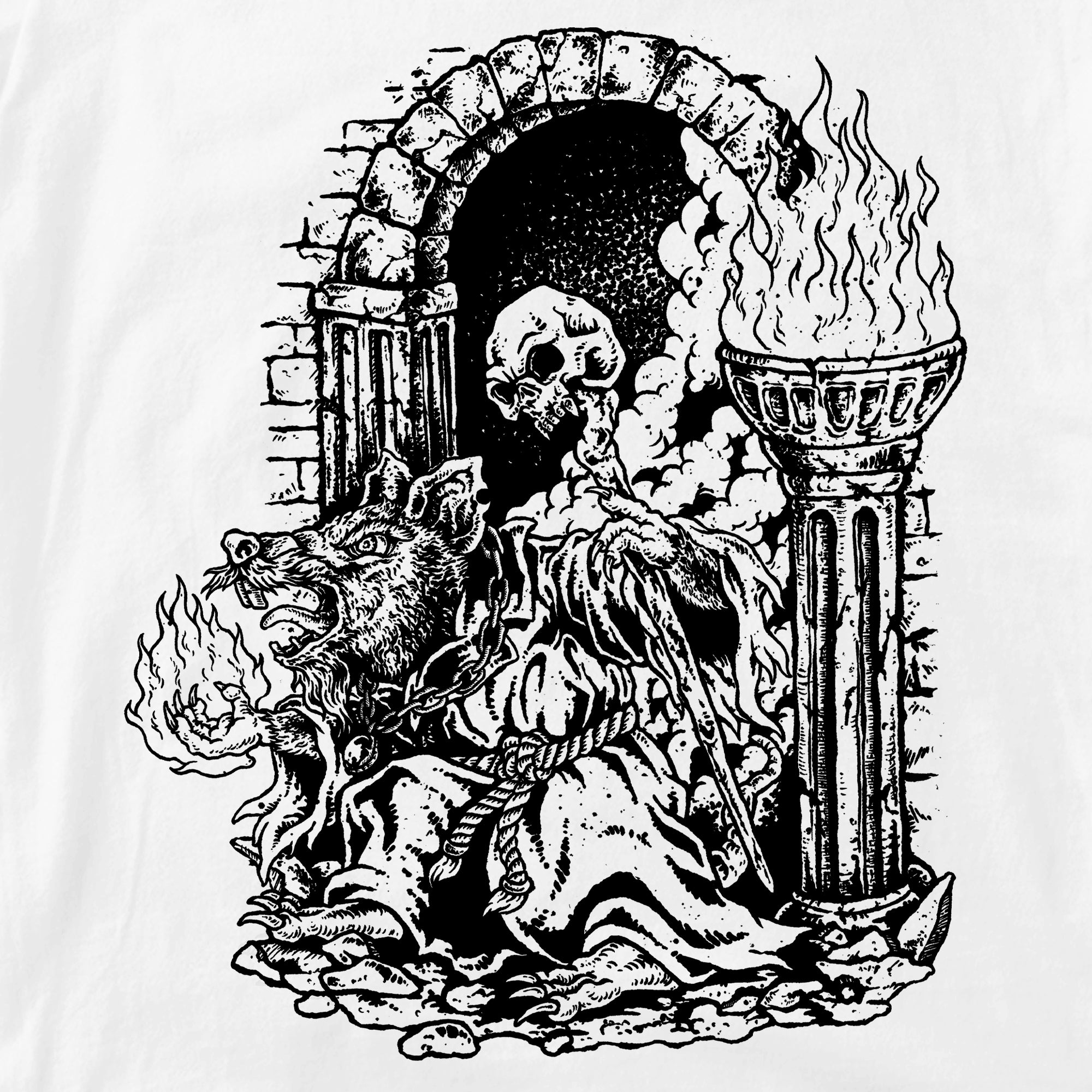 Rat Mage T-Shirt (Greyscale)