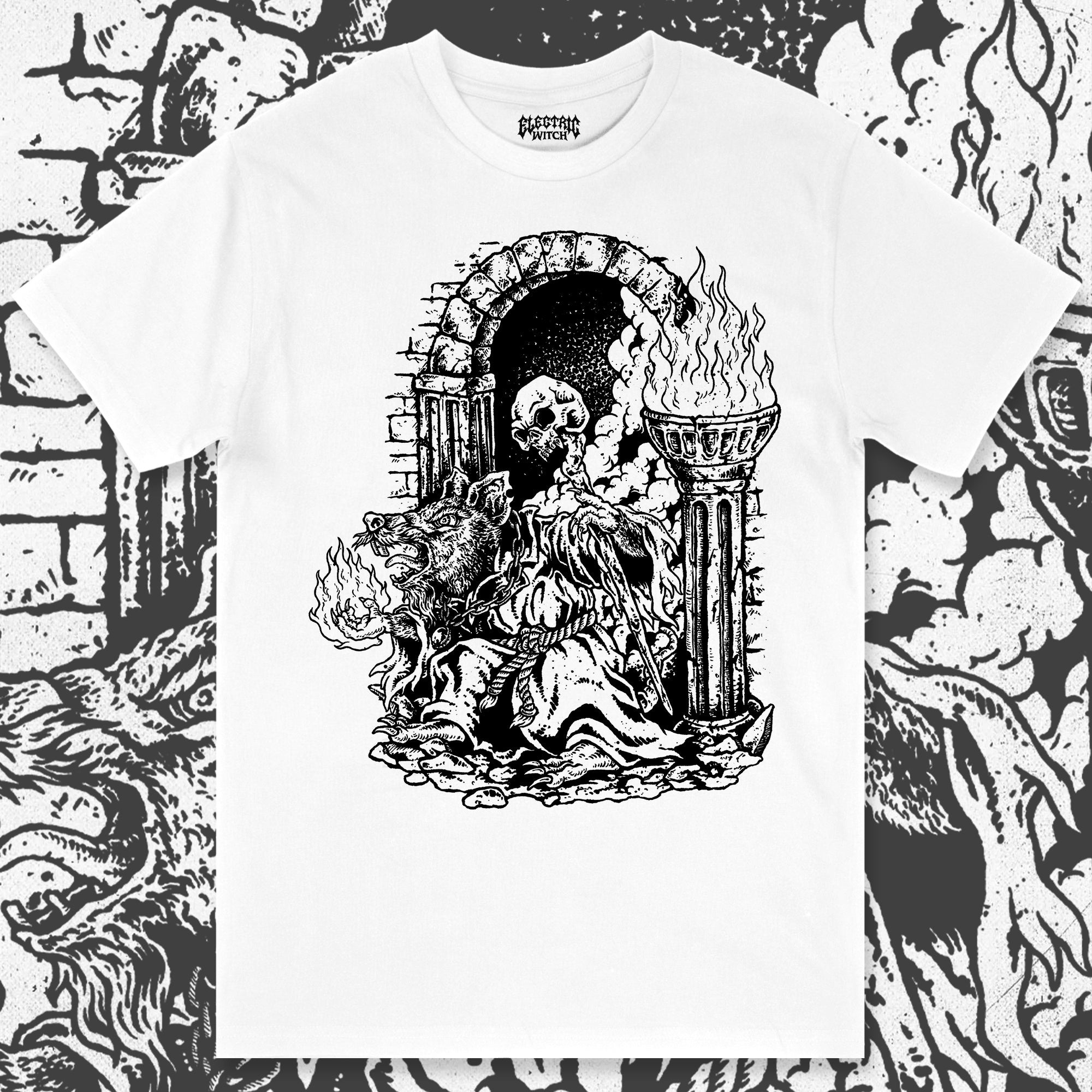 Rat Mage T-Shirt (Greyscale)