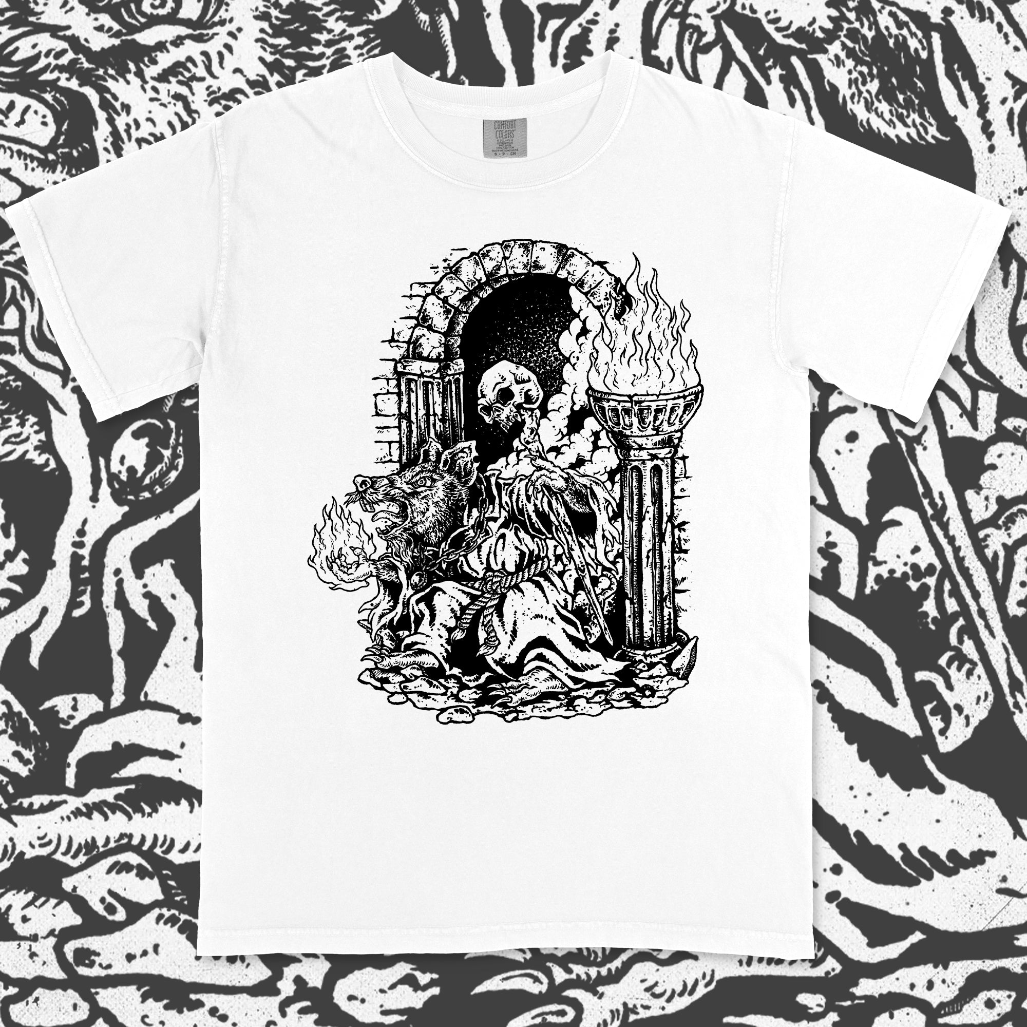 Rat Mage T-Shirt (Greyscale Edition)