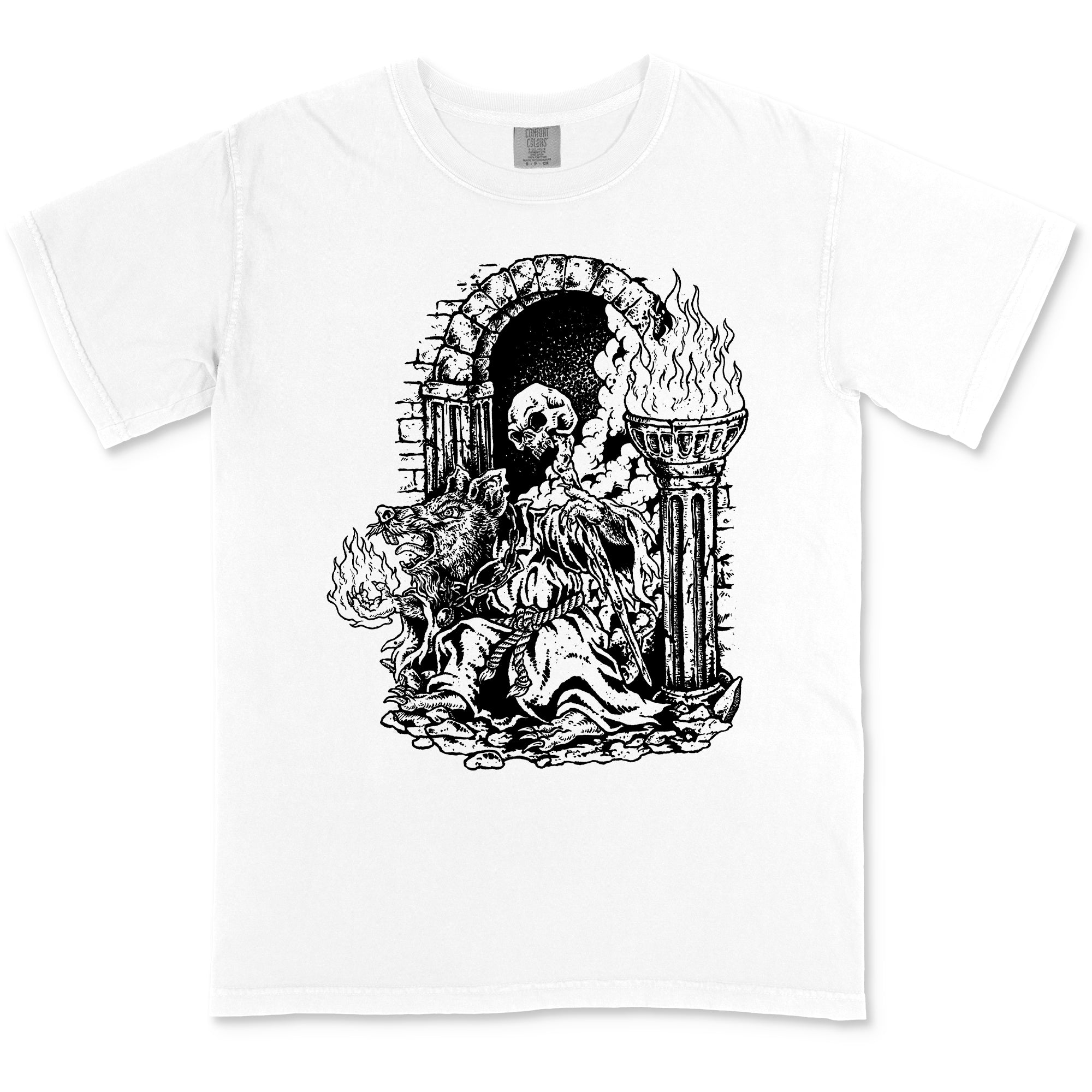 Rat Mage T-Shirt (Greyscale Edition)